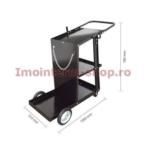 Carucior , suport pentru aparate de sudura si accesorii - model MEDIU - MC 101 - imagine 2