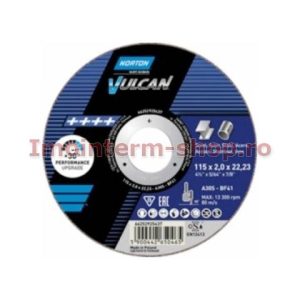 Disc debitat otel si inox Norton Vulcan 125*1.6*22.2