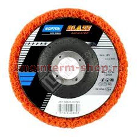 Norton Blaze Rapid Strip disc - 115 mm - orange - pentru pregatirea suprafetelor