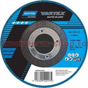 Norton Vortex Rapid Finish disc - 115 mm -5AM - albastru 3 in 1