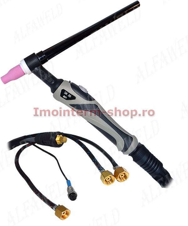 Pistol WIG/TIG SR20 racit cu apa cablu de 4 m , complet echipat