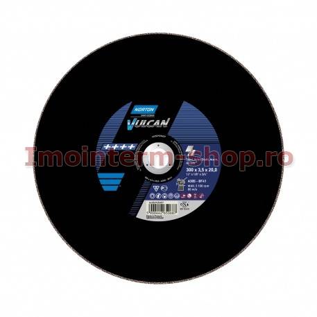 Disc debitat otel Norton Vulcan 300*2.8*25.4 pentru masini stationare - debitatoare