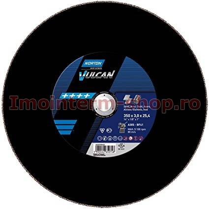 Disc debitat otel Norton Vulcan 400*3.2*25.4 pentru masini stationare - debitatoare