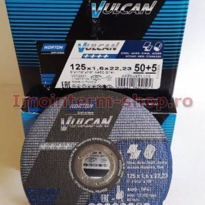 Set discuri debitat metal si inox Norton Vulcan 115*1.6*22,2